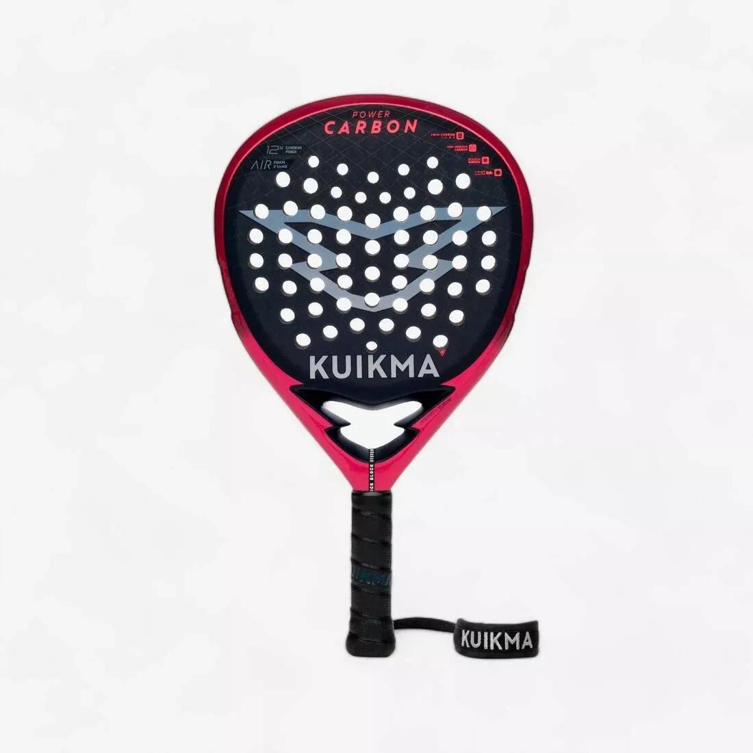 Adults Padel Racket - Pr Power Carbon, Red, No Color, medium