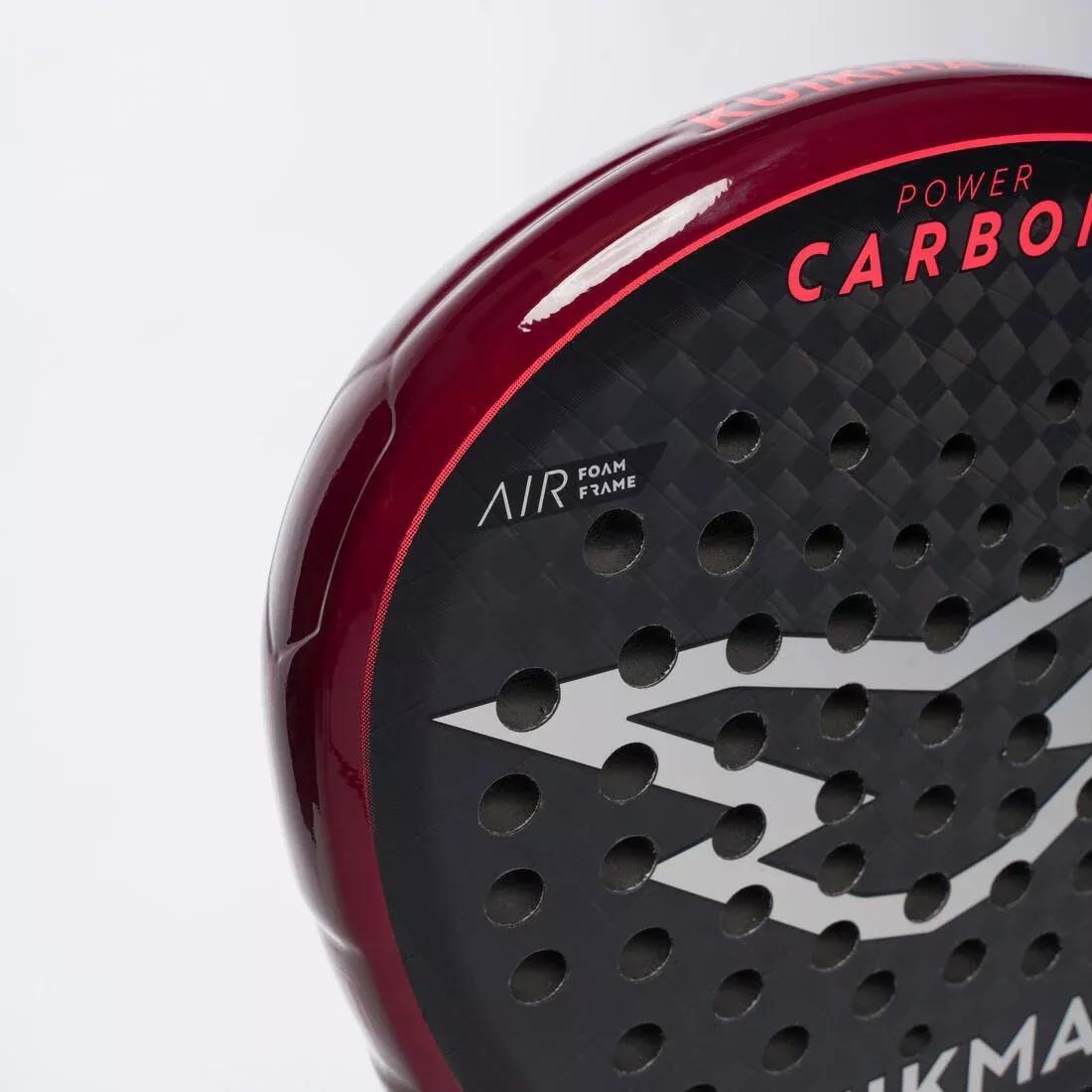 Adults Padel Racket - Pr Power Carbon, Red, No Color, medium