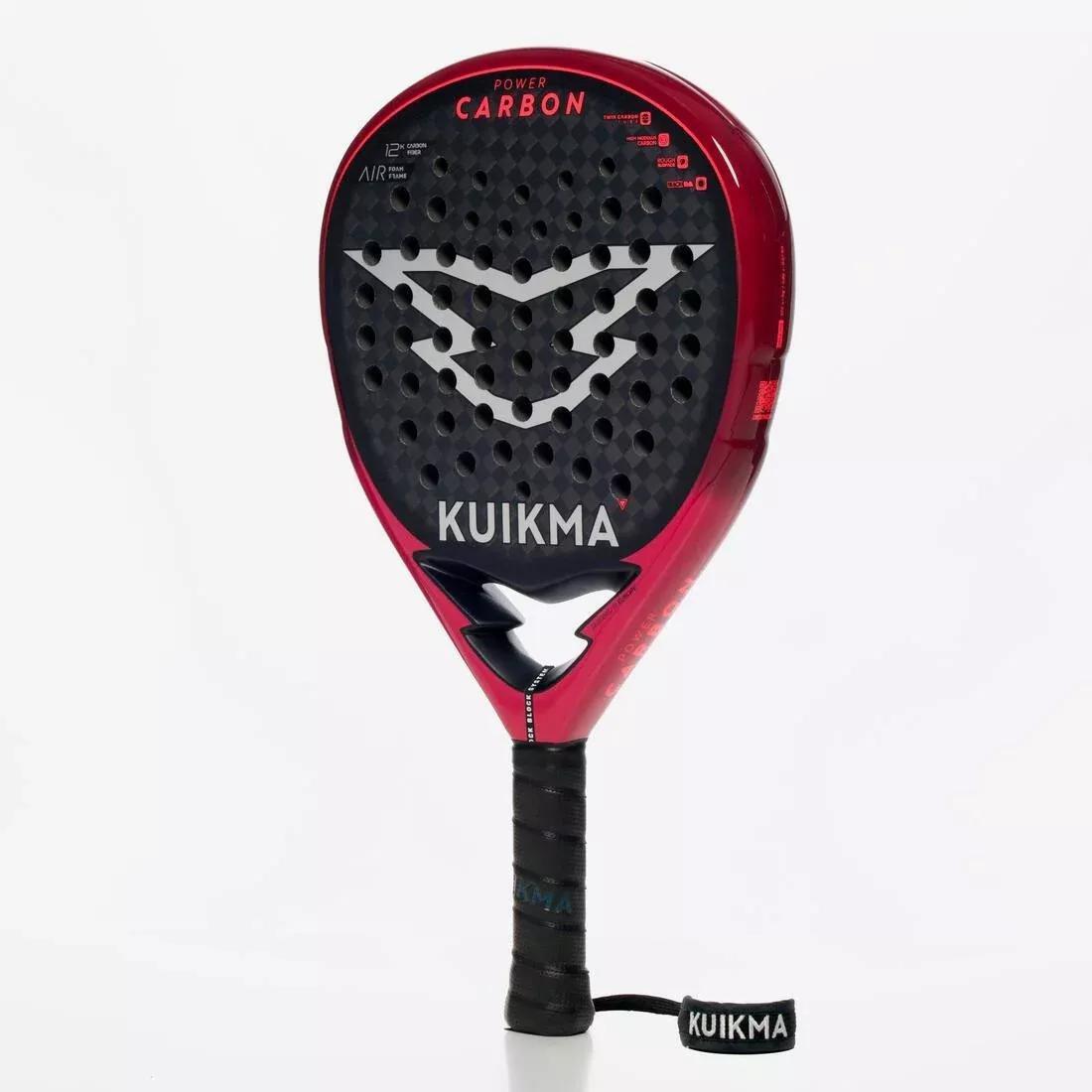 Adults Padel Racket - Pr Power Carbon, Red, No Color, large image number 5