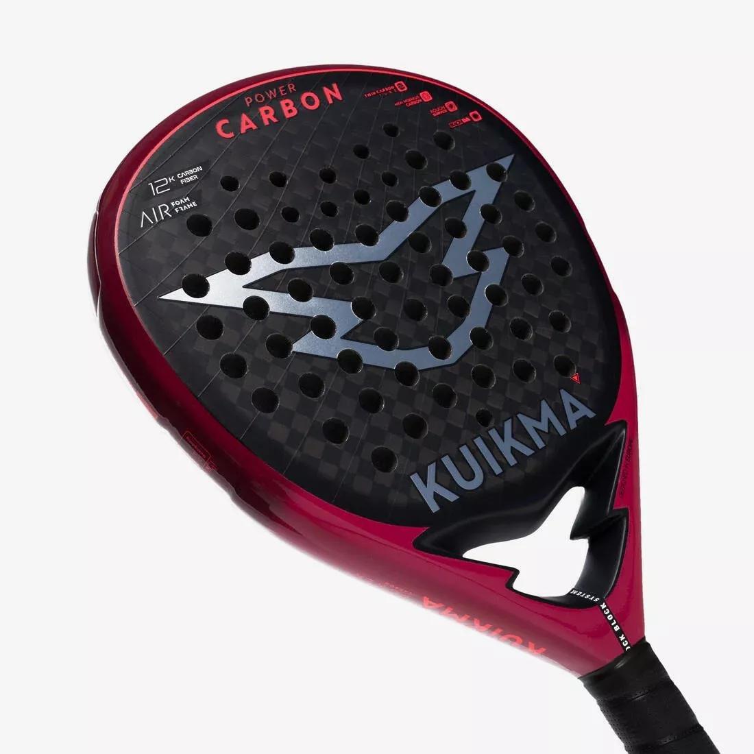 Adults Padel Racket - Pr Power Carbon, Red, No Color, large image number 6