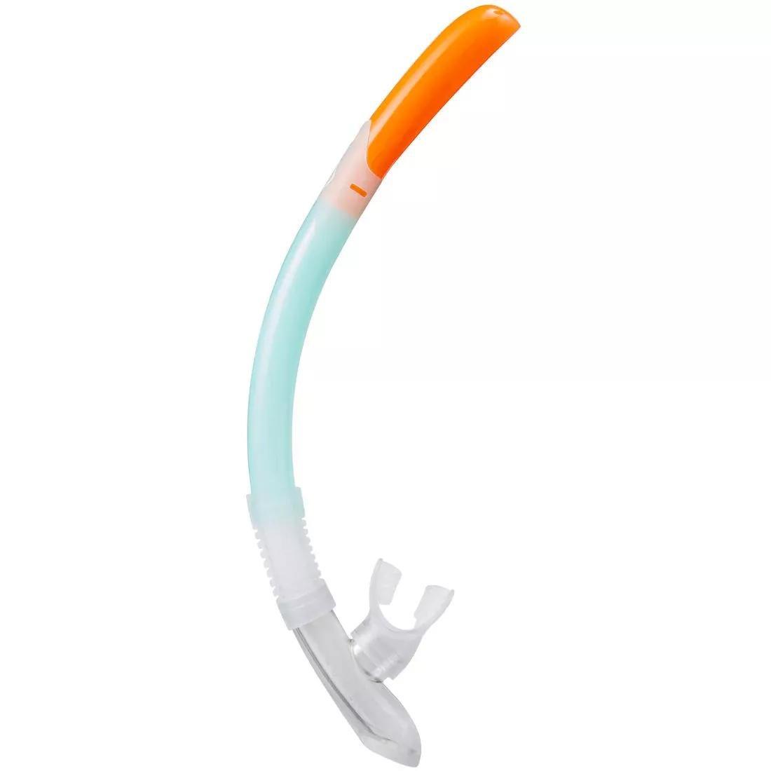 Diving Snorkel With Valve - 100, Grey, No Color, large image number 8