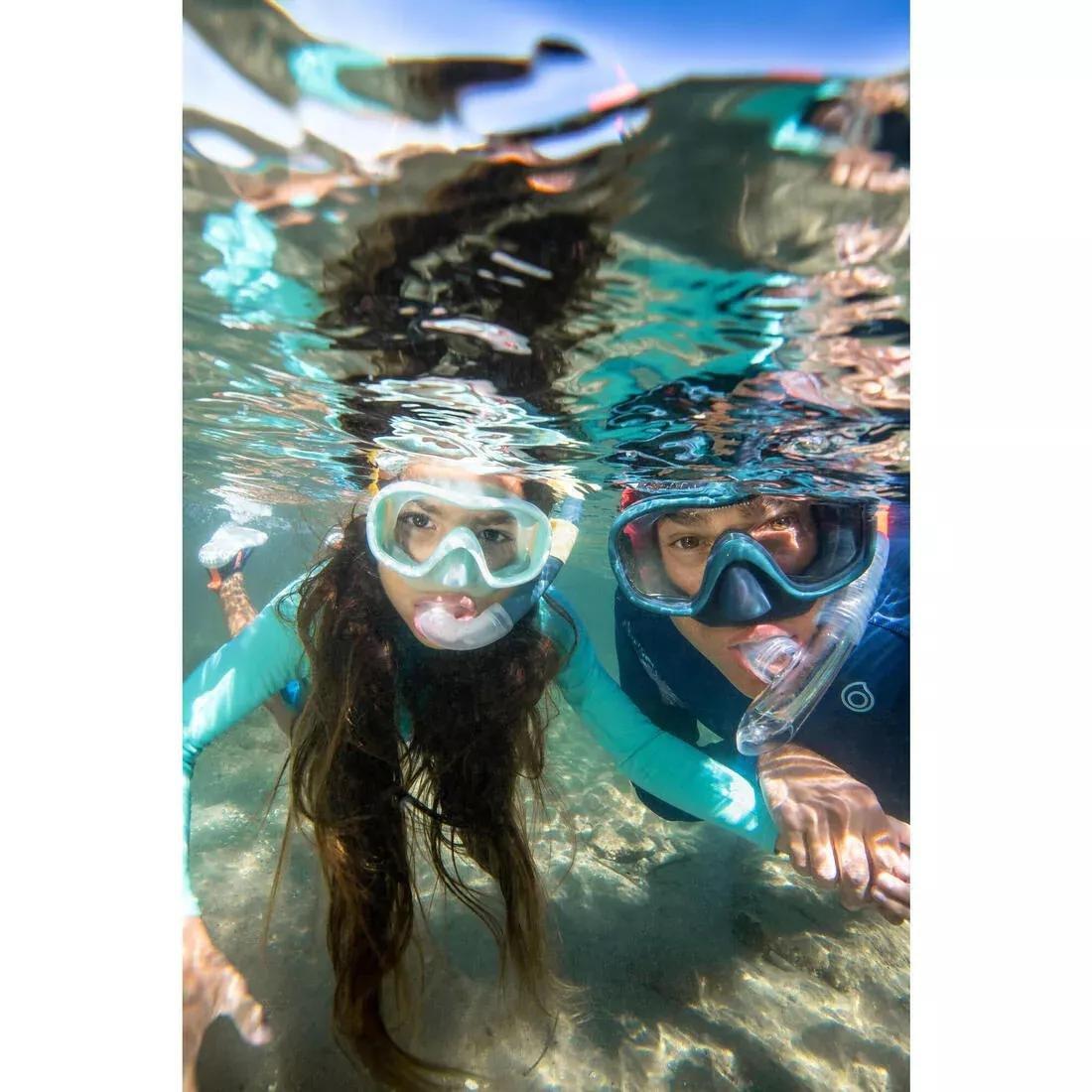 Diving Snorkel With Valve - 100, Grey, No Color, large image number 13