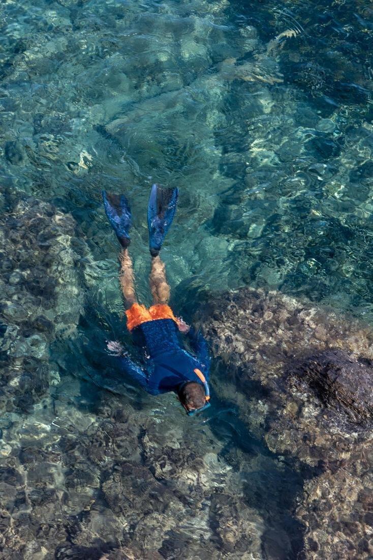 Diving Snorkel With Valve - 100, Grey, No Color, large image number 14