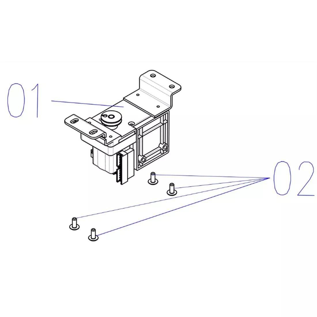 DOMYOS--EB FOLD MOTOR KIT, No Color, large image number 2