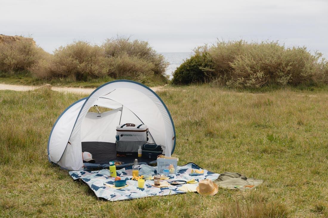 QUECHUA - 2-Person Pop-Up Tent, Blue