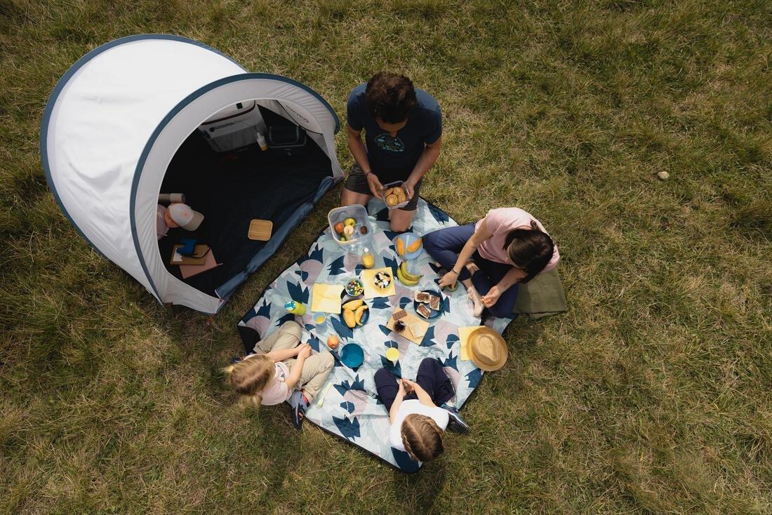 QUECHUA - 2-Person Pop-Up Tent, Blue