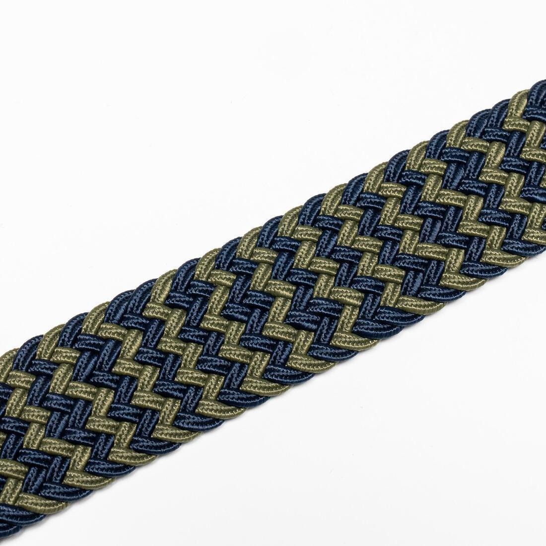 Golf Elastic And Stretchy Braided Belt, Blue, , large image number 3
