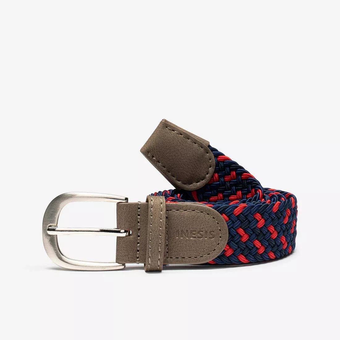 Golf Elastic And Stretchy Braided Belt, Blue, , large image number 13