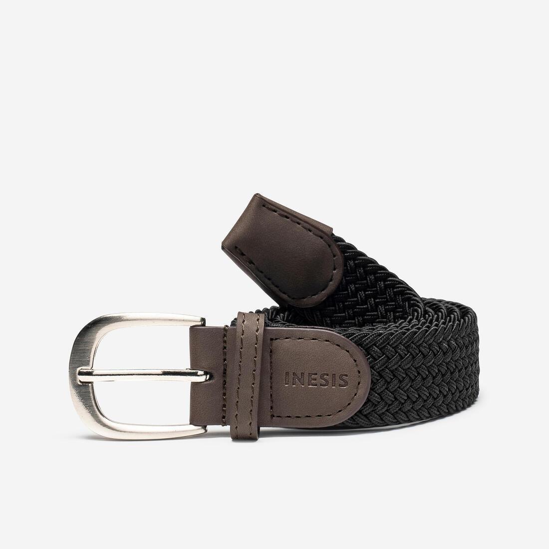 Braided Stretchy Golf Belt, Black, , large image number 1