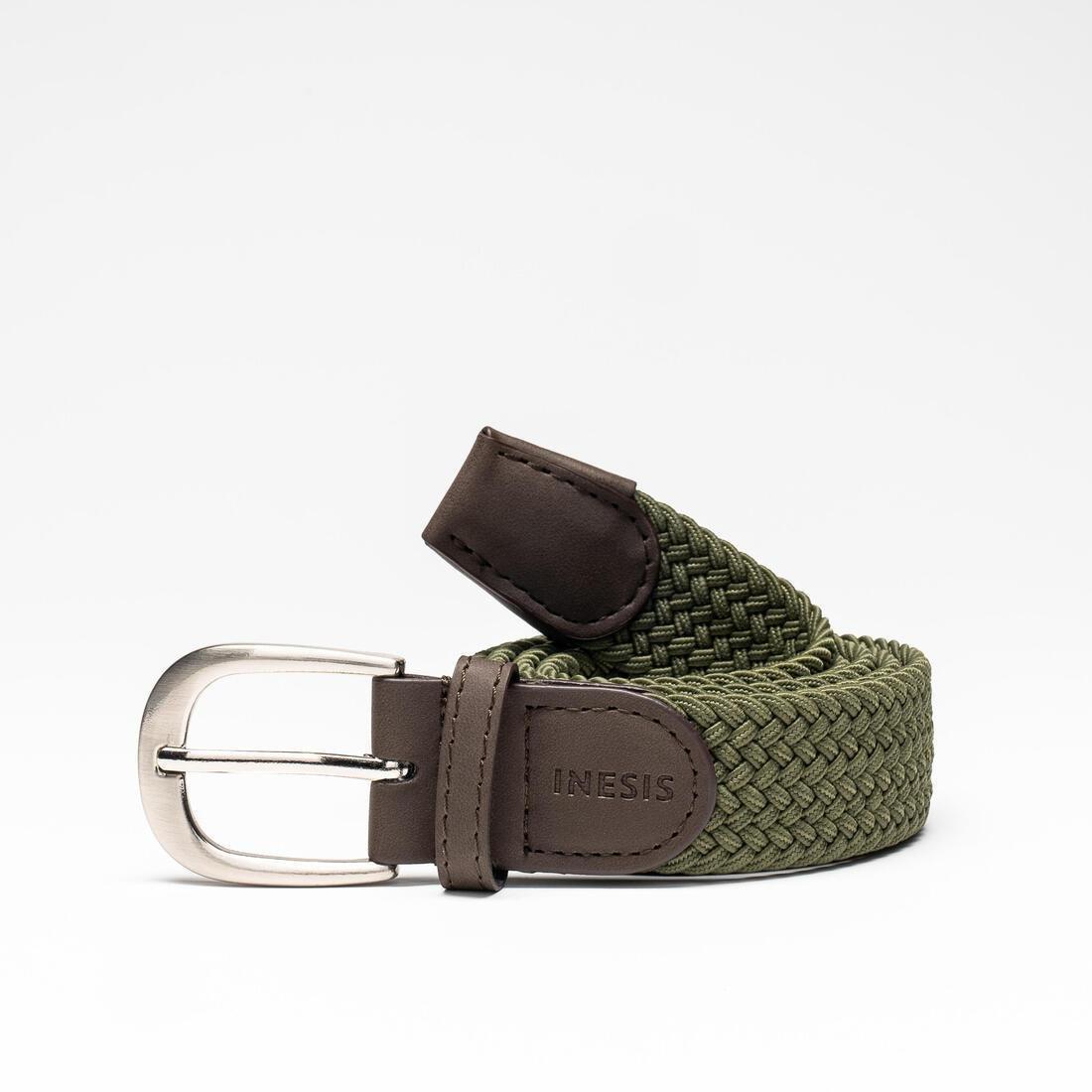 Braided Stretchy Golf Belt, Black, No Color, large image number 9
