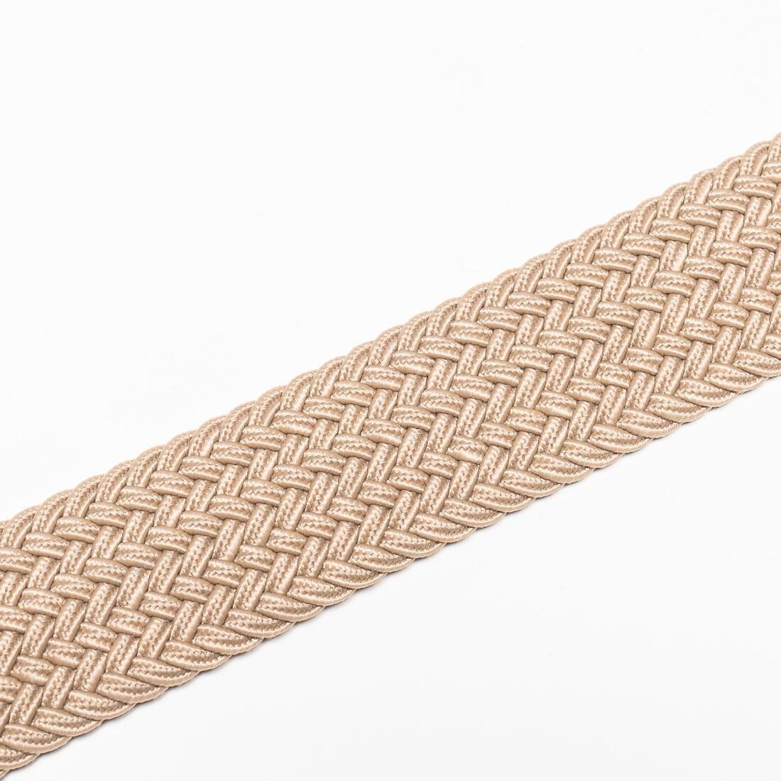 Golf Elastic And Stretchy Braided Belt, Beige, No Color, large image number 3