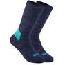 QUECHUA - Kids Warm Hiking Socks - Sh100 Warm Mid - X2 Pairs, Grey