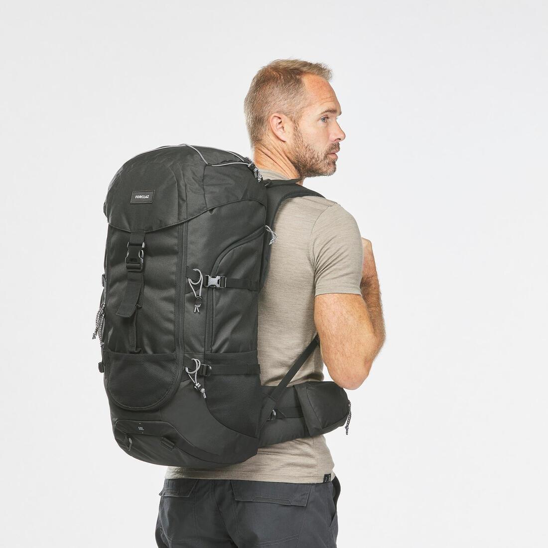 Travel Backpack 50L - Travel 100, Black, No Color, large image number 14