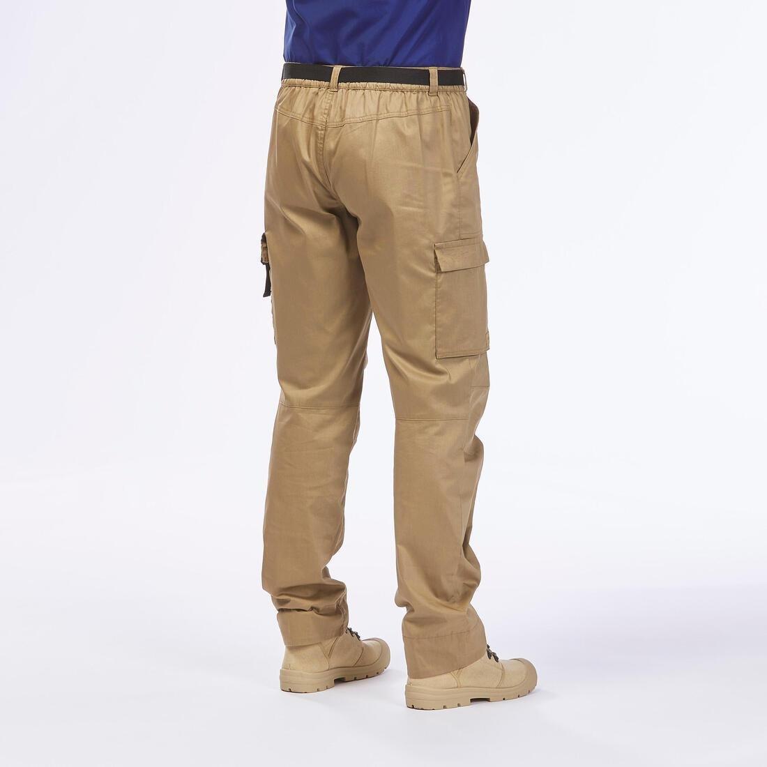 Men Desert Trekking Anti-Uv Eco-Designed Trousers - Desert 900, Brown, , large image number 1
