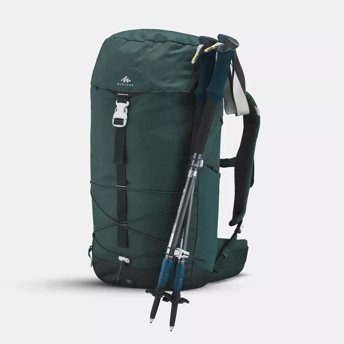 Mountain Hiking Backpack 30L - Mh100, Green, No Color, large image number 2