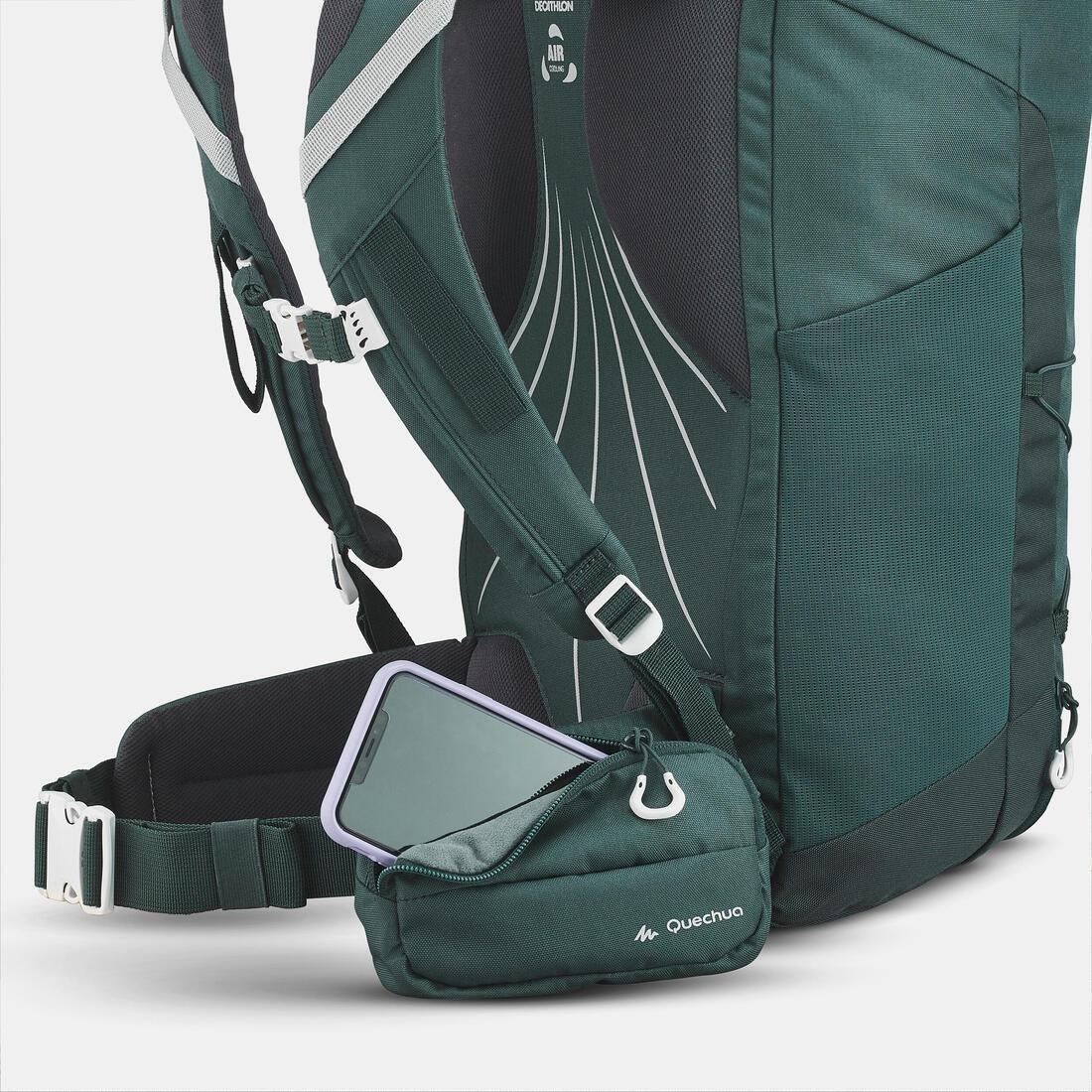 Mountain Hiking Backpack 30L - Mh100, Green, No Color, large image number 10