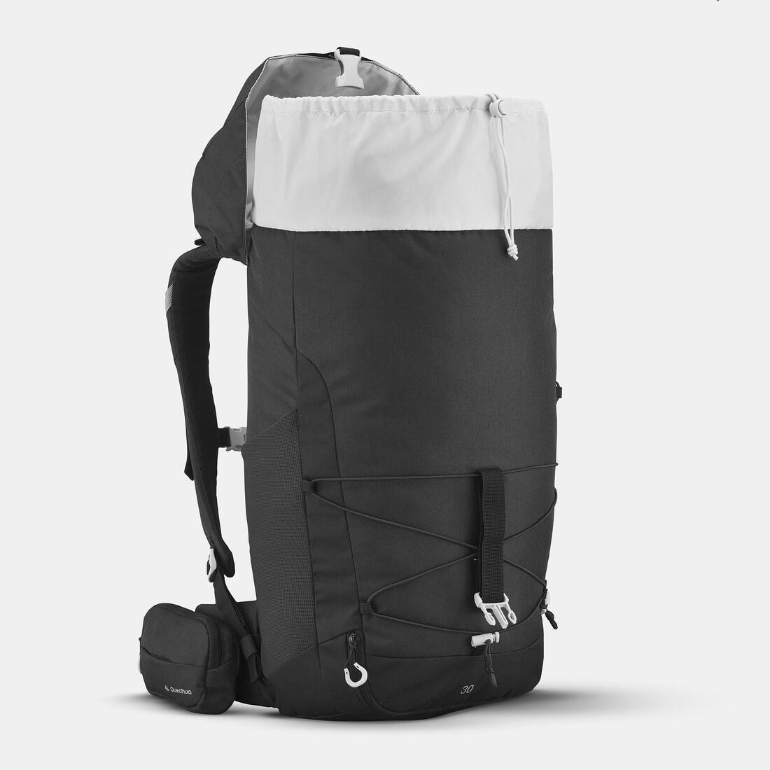 Mountain Hiking Backpack 30L - Mh100, Black, No Color, large image number 4
