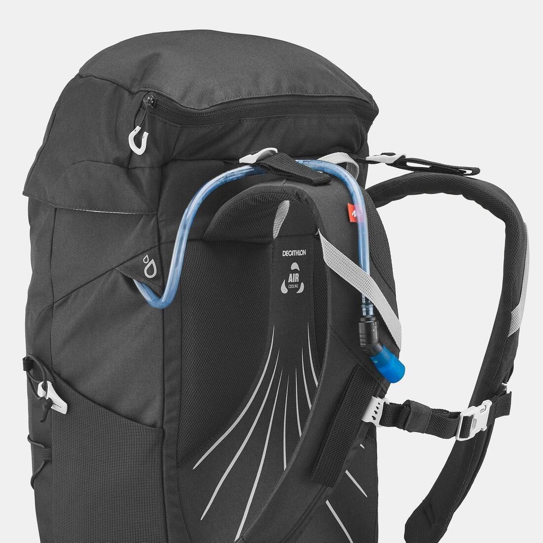 Mountain Hiking Backpack 30L - Mh100, Black, No Color, large image number 6