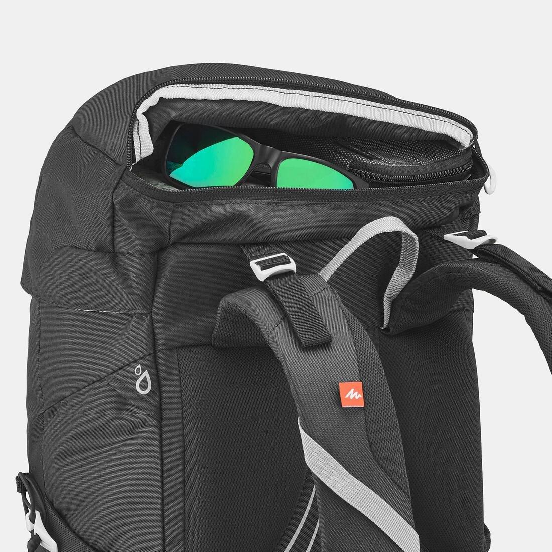 Mountain Hiking Backpack 30L - Mh100, Black, No Color, large image number 7