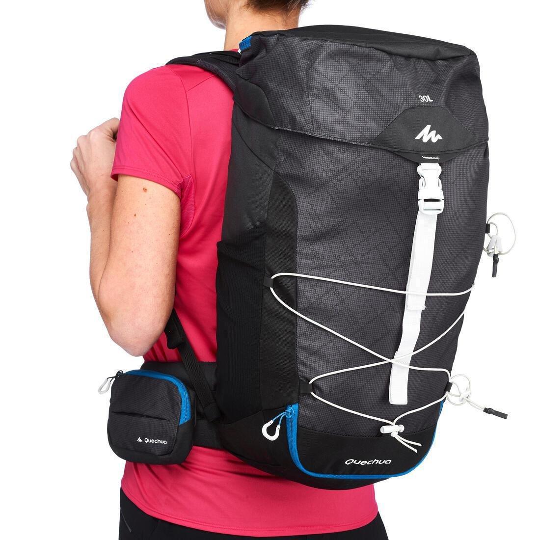 Mountain Hiking Backpack 30L - Mh100, Black, No Color, large image number 11