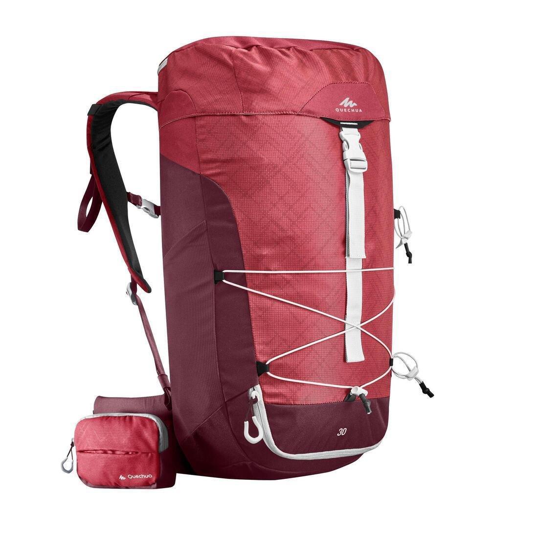 Mountain Hiking Backpack 30L - Mh100, Black, No Color, large image number 14