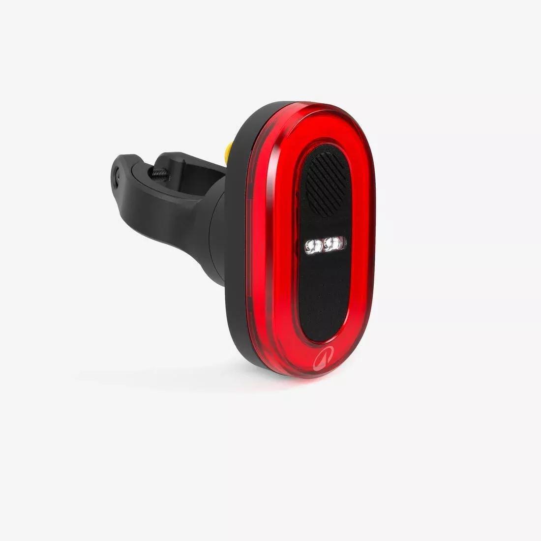 USB Rechargeable Rear Bike Light With Deceleration Sensor - RL930, Black, No Color, large image number 0