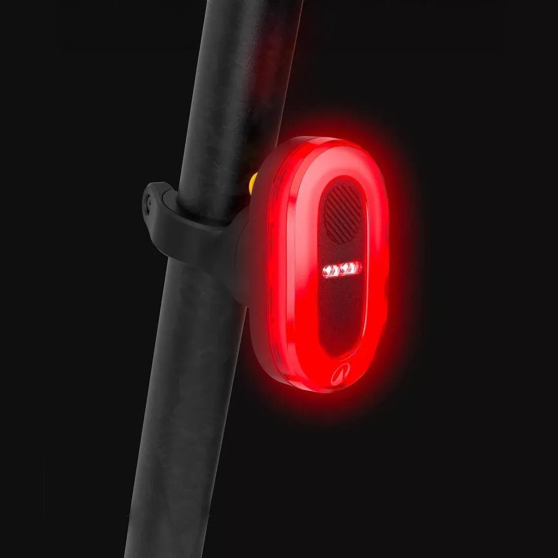 USB Rechargeable Rear Bike Light With Deceleration Sensor - RL930, Black, No Color, medium