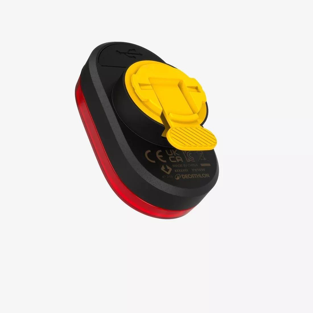 USB Rechargeable Rear Bike Light With Deceleration Sensor - RL930, Black, No Color, large image number 2