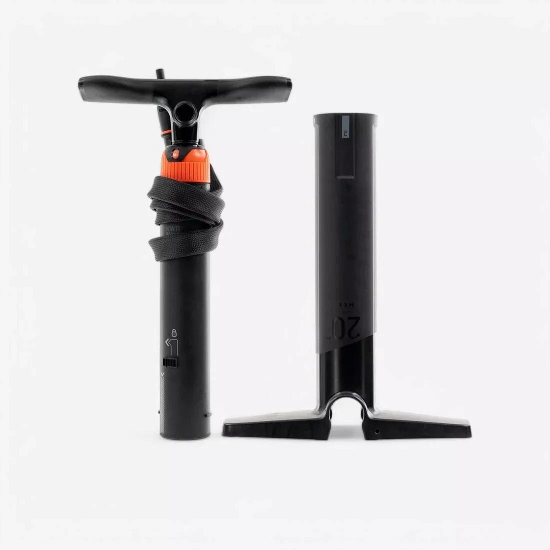 Compact Stand Up Paddle And Kayak Dual-Action, High-Pressure Pump 0-20 Psi, Black, No Color, large image number 0