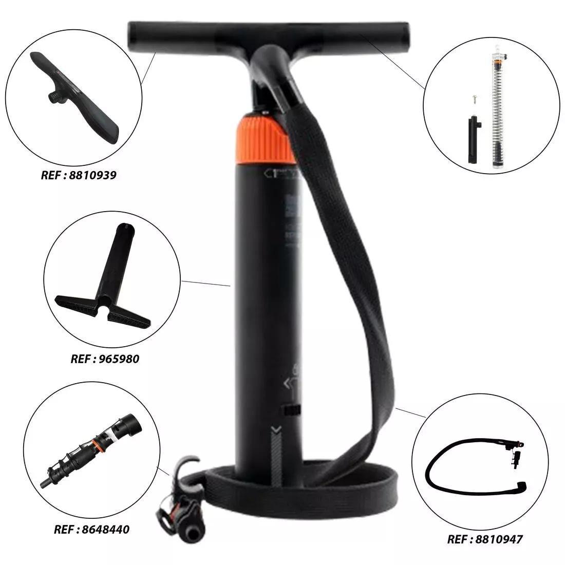 Compact Stand Up Paddle And Kayak Dual-Action, High-Pressure Pump 0-20 Psi, Black, No Color, large image number 4