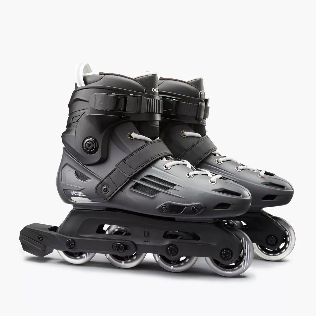 Adults Inline Skates - MF140 Hard Shell, Grey, No Color, large image number 2