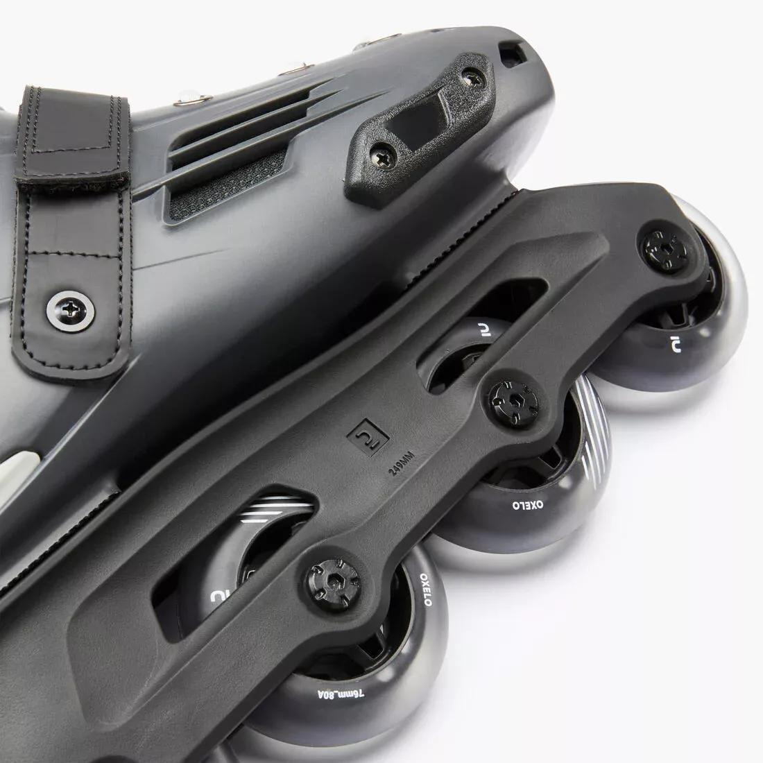 Adults Inline Skates - MF140 Hard Shell, Grey, No Color, large image number 6