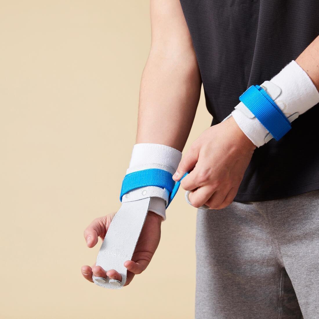 DEFAULT Gymnastics Terry Towelling Wristbands - White, 5401_000, large image number 4
