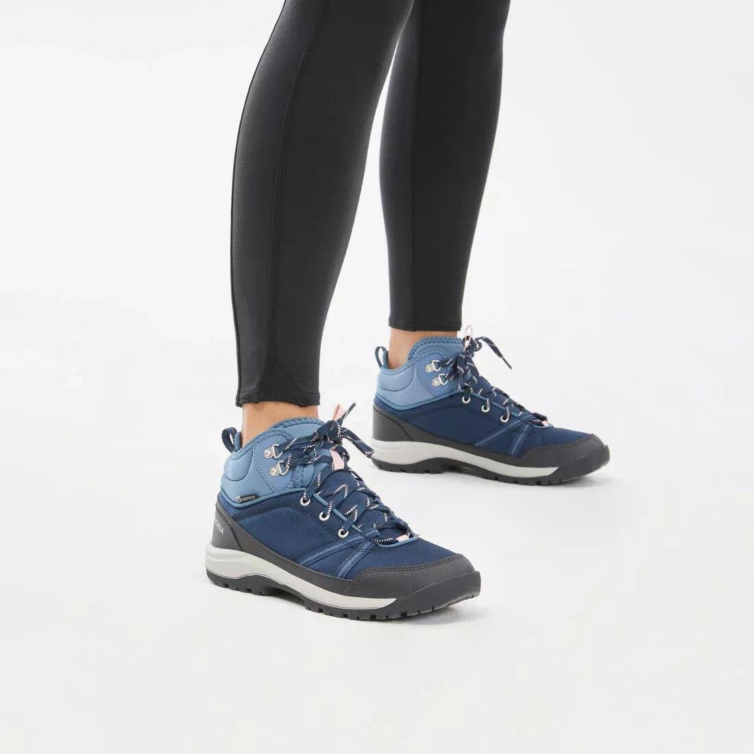 BLACK Women's hiking leggings NH100, , large image number 7