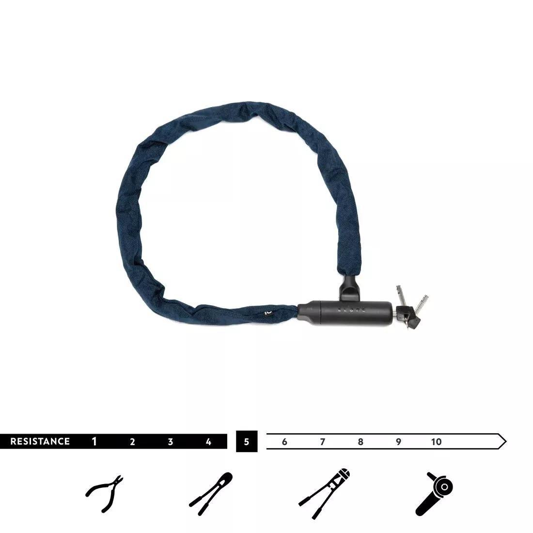 Unisex Chain Bike Lock 520 202, No Color, large image number 1