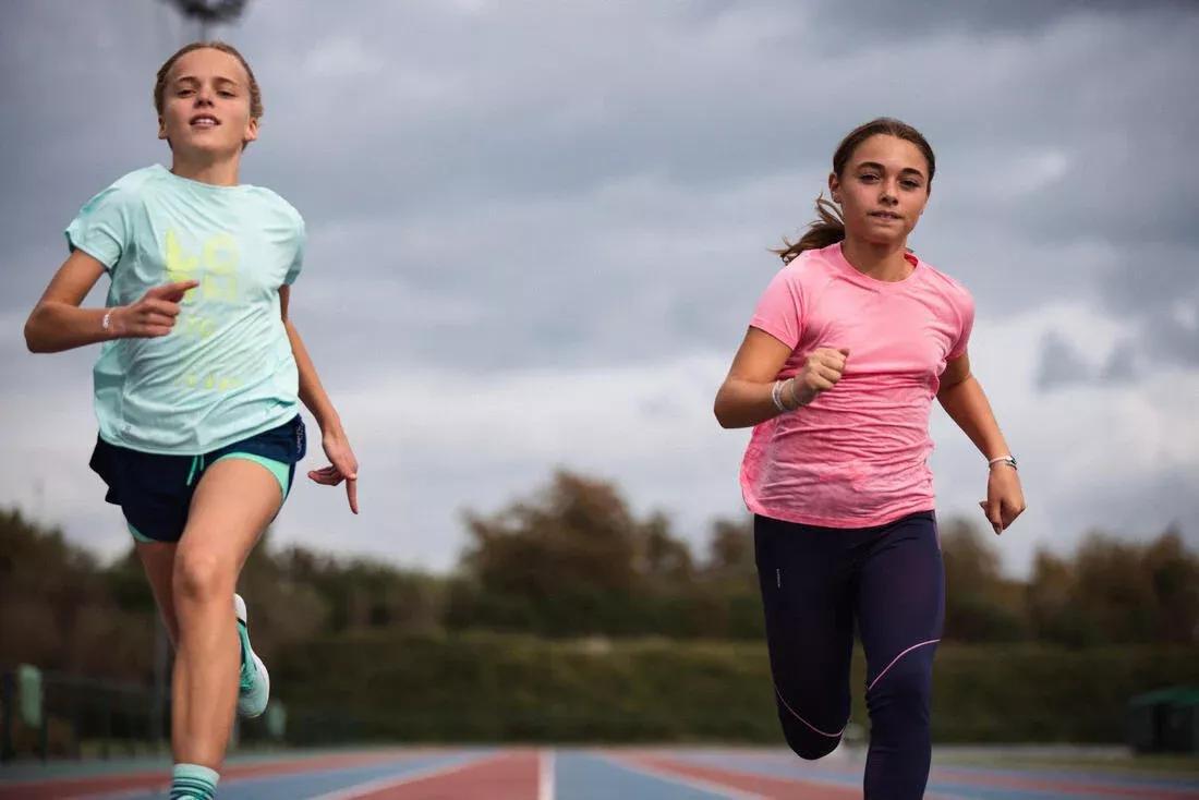 Kids Exercise Running T-shirt, Mint Green, , large image number 2