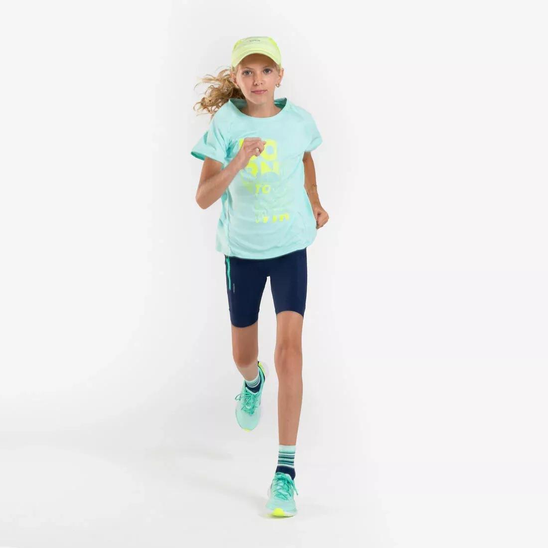 Kids Exercise Running T-shirt, Mint Green, , large image number 6