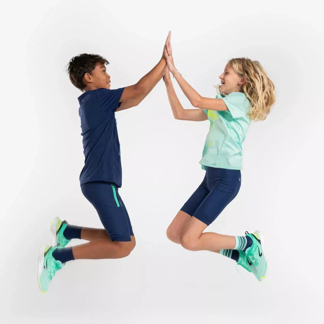 Kids Exercise Running T-shirt, Mint Green, , large image number 12