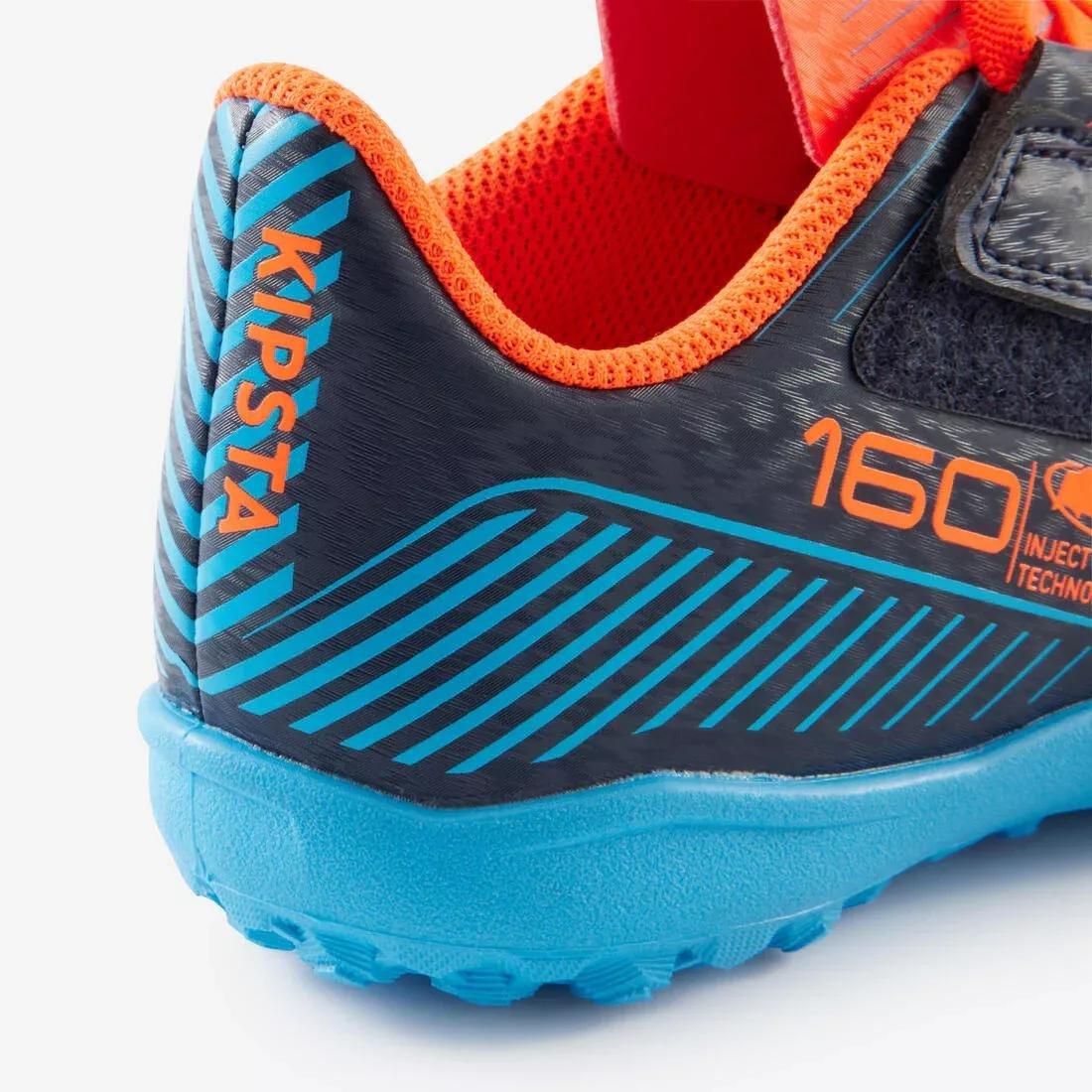 Kids Unisex Rip-Tab Football Boots - 160 Easy Turf, Navy, No Color, medium