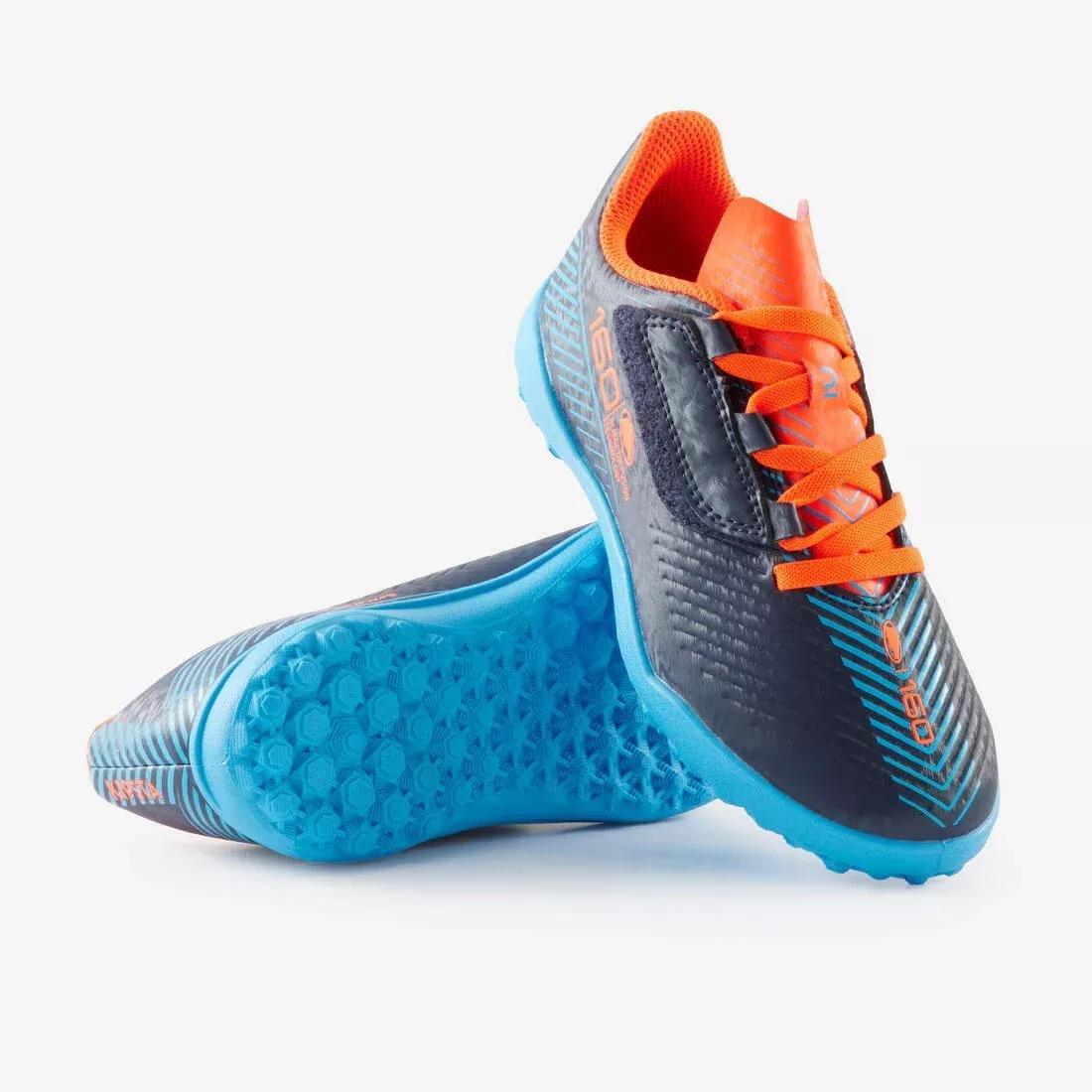 Kids Unisex Rip-Tab Football Boots - 160 Easy Turf, Navy, , large image number 9