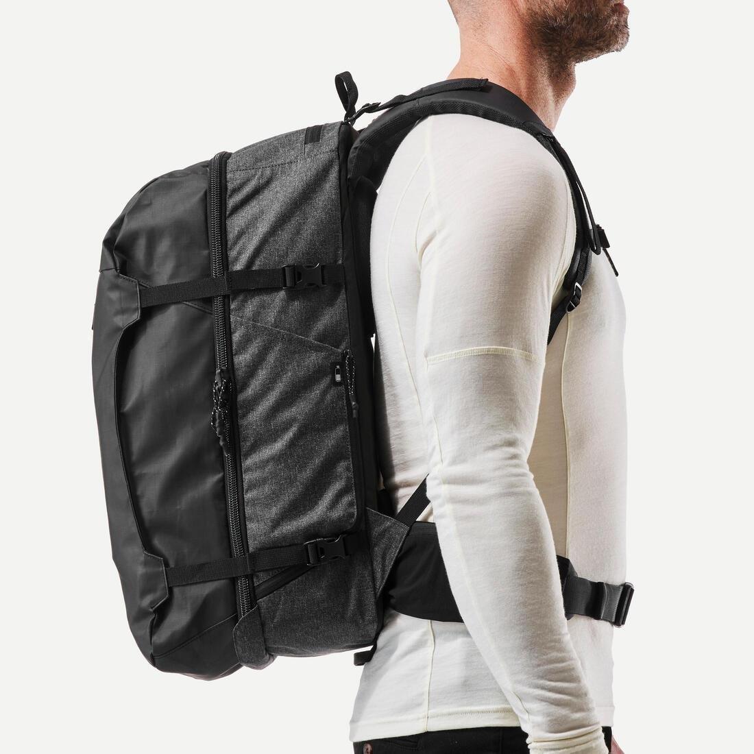 Travel Backpack 40 L - Travel 500 Organizer, Black, No Color, large image number 8