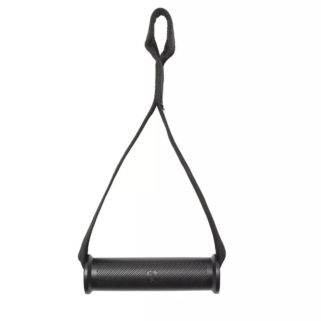 Weight Training Pulley Handle, Black, No Color, large image number 0