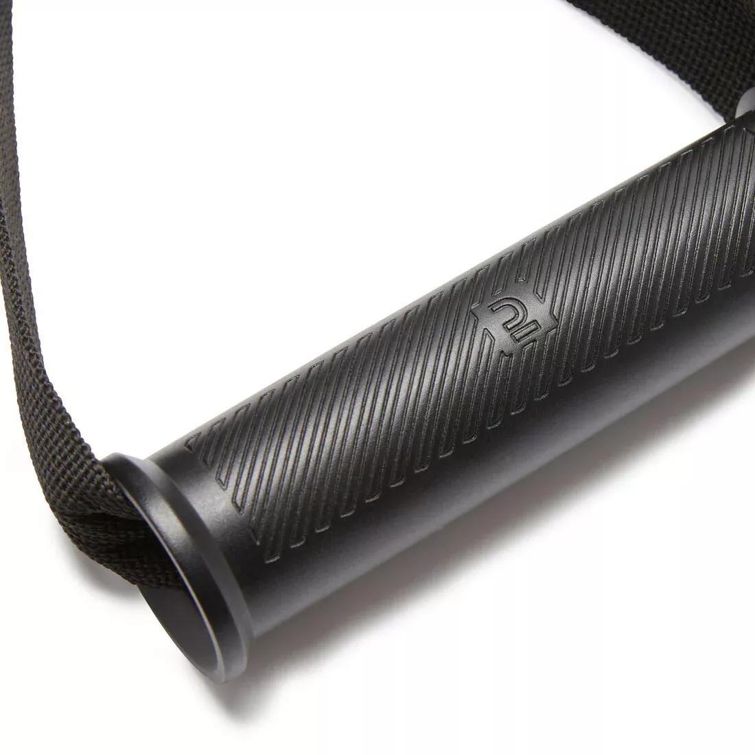 Weight Training Pulley Handle, Black, No Color, large image number 3