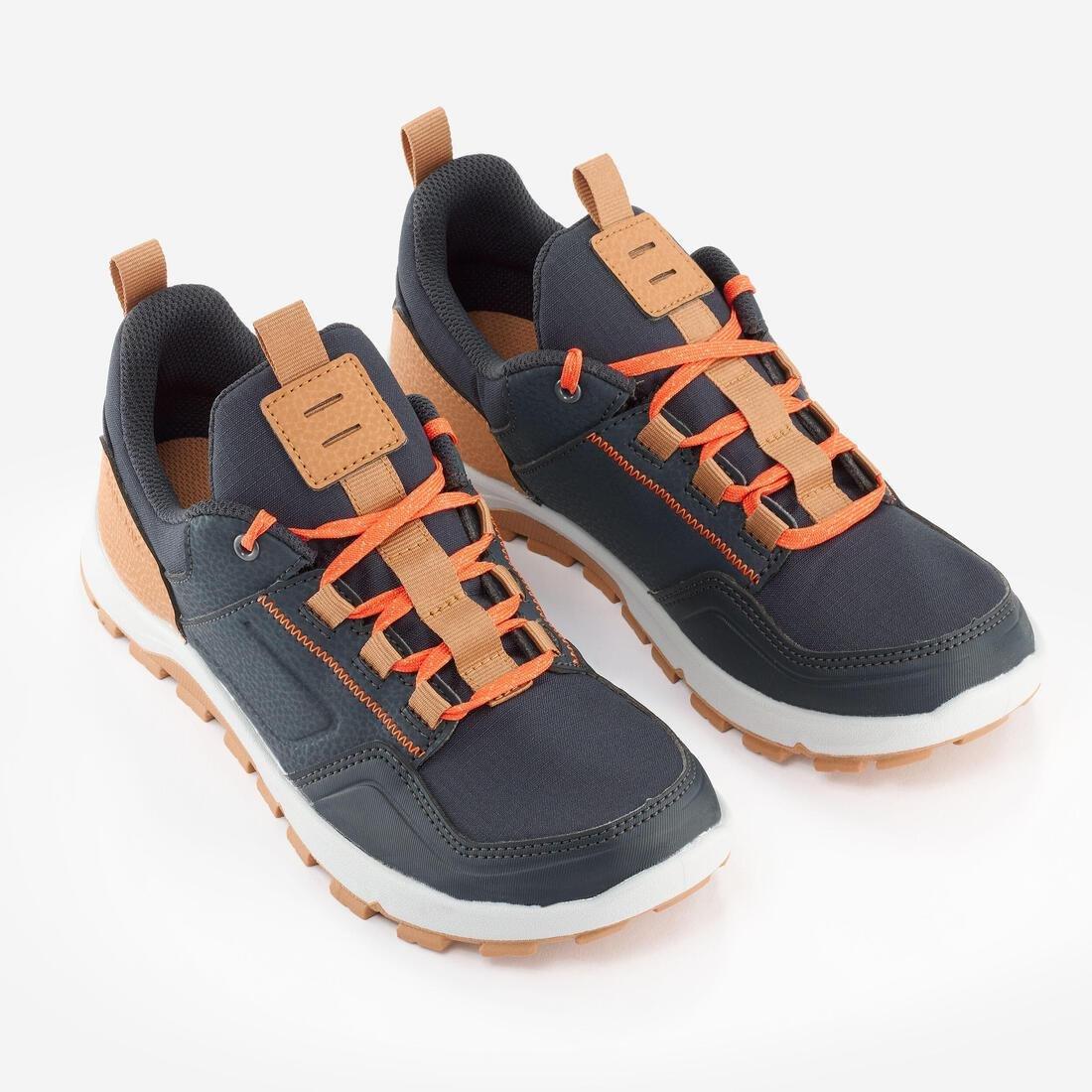 Kids Unisex Water-Repellant, Laced Hiking Boots - NH500, Grey, No Color, large image number 2