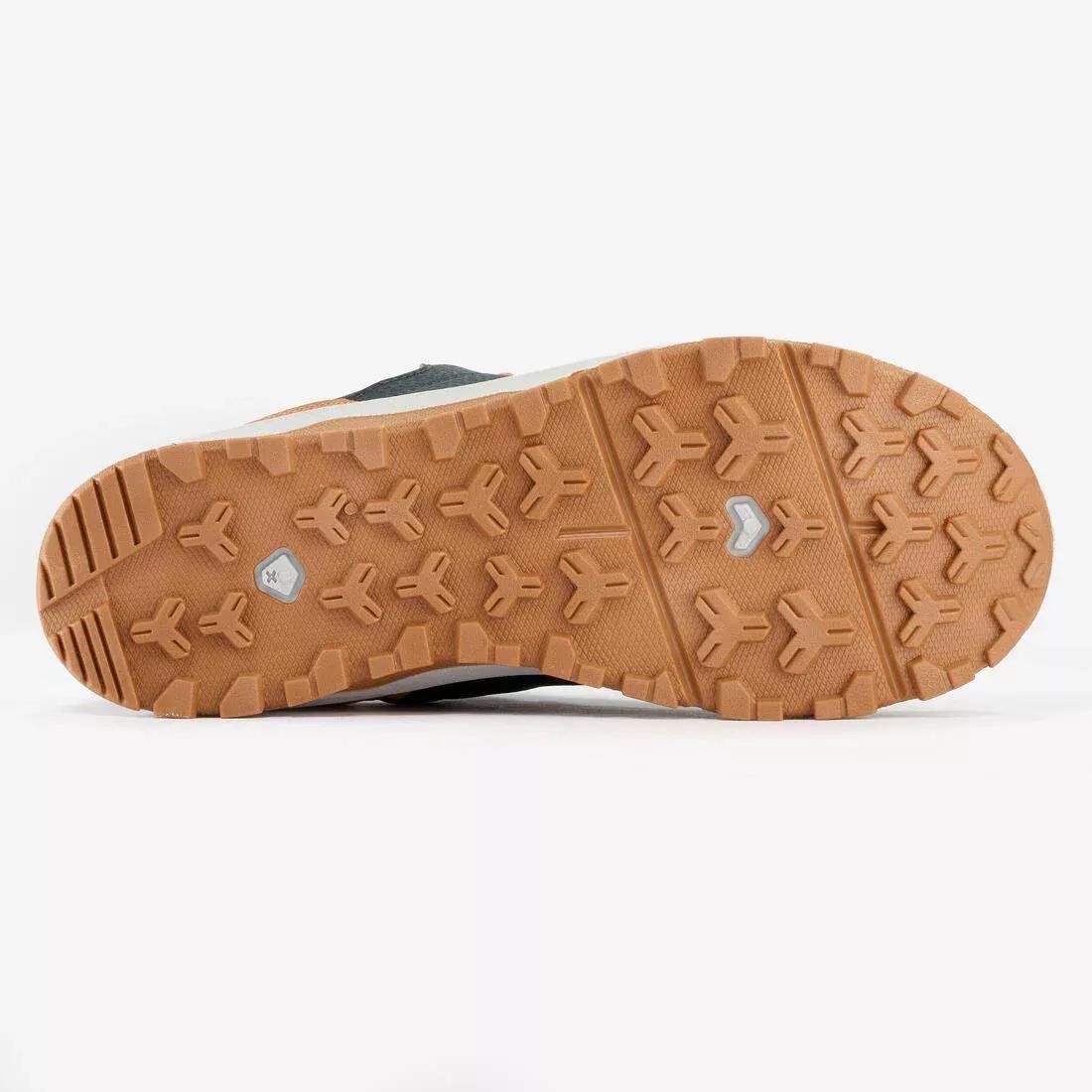 Kids Unisex Water-Repellant, Laced Hiking Boots - NH500, Grey, No Color, large image number 4