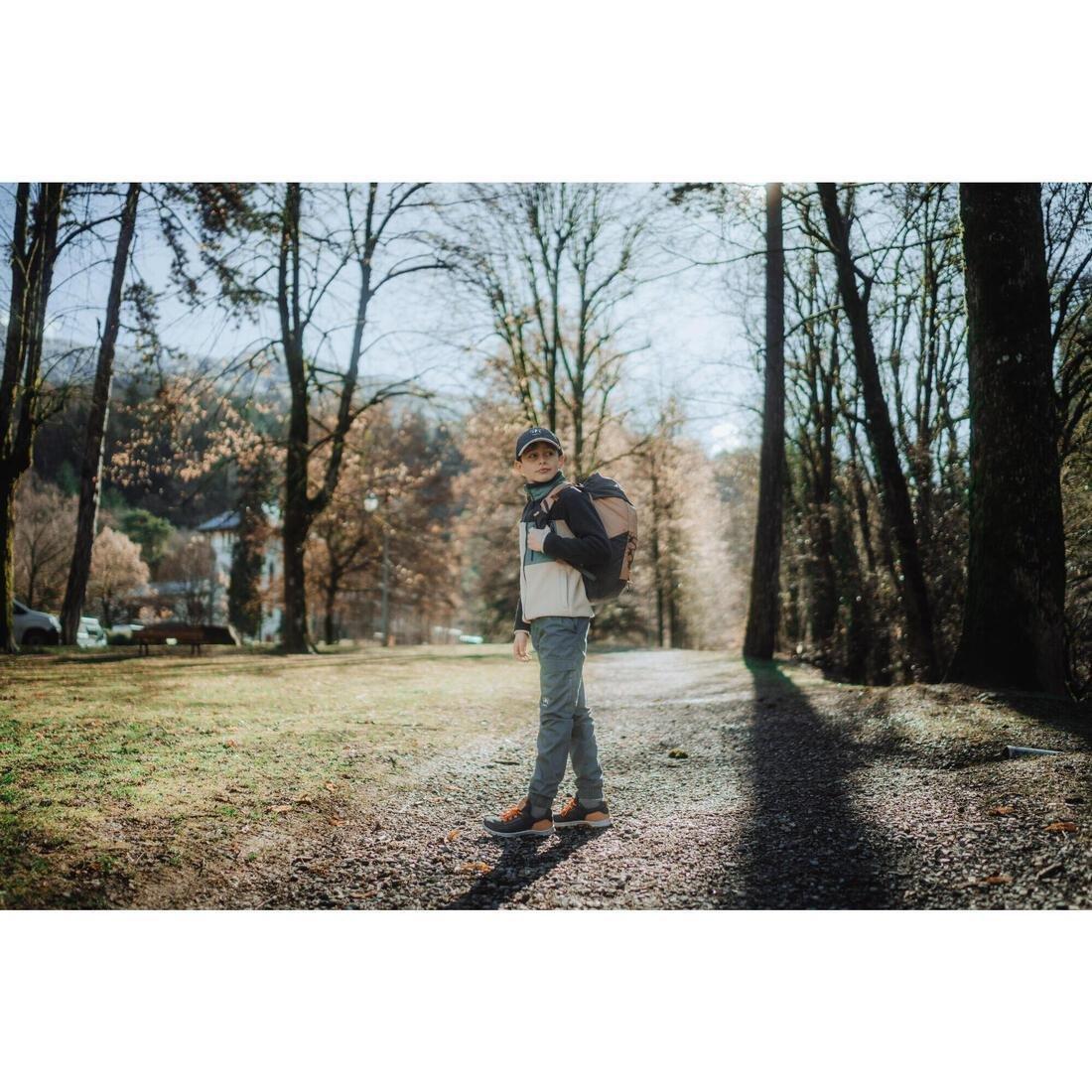 Kids Unisex Water-Repellant, Laced Hiking Boots - NH500, Grey, No Color, large image number 11