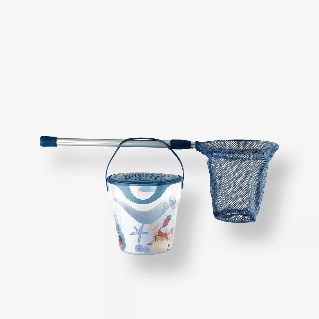 Fishing Discover Kit Bucket And Landing Net, Blue, No Color, large image number 0