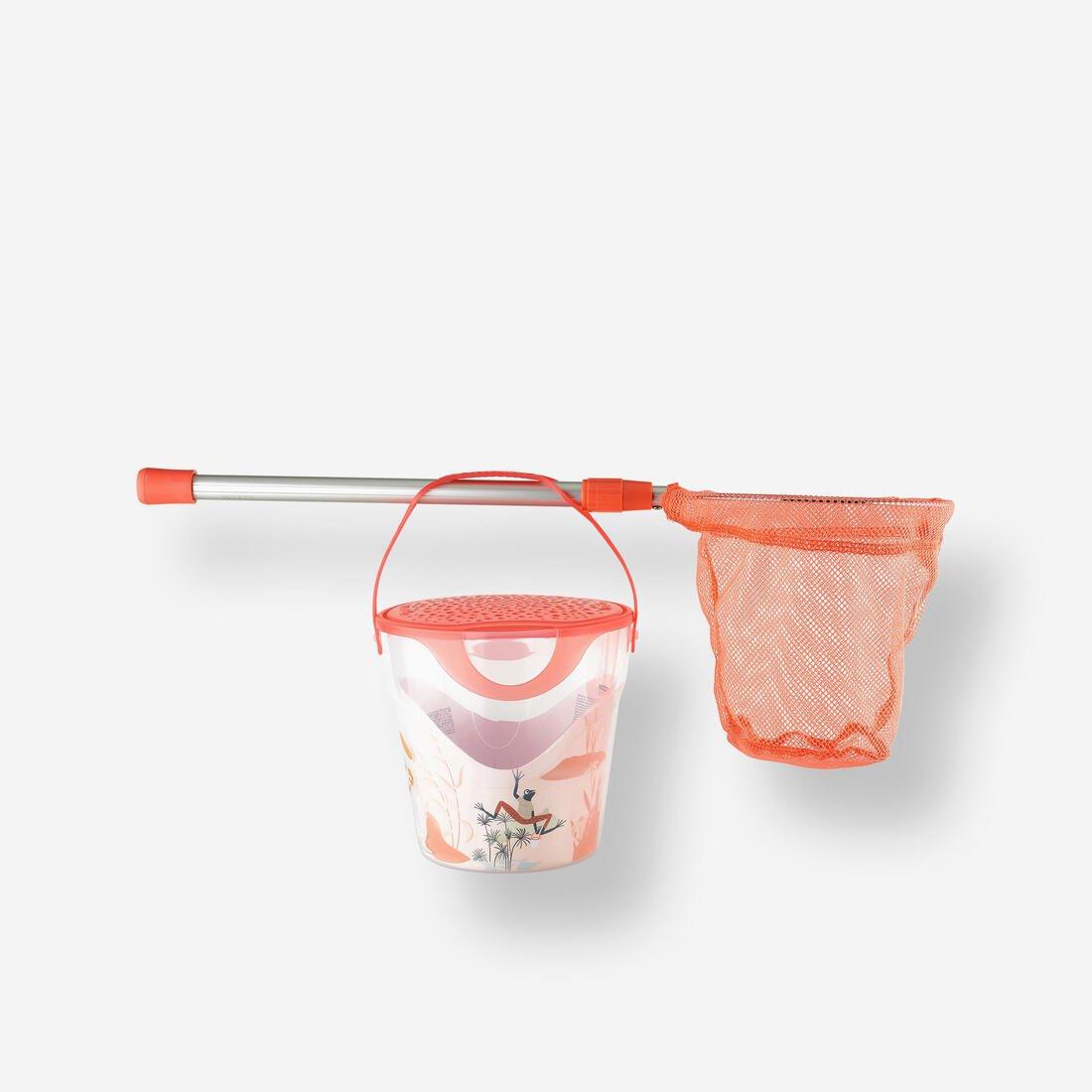 Fishing Discover Kit Bucket And Landing Net, Orange, No Color, medium