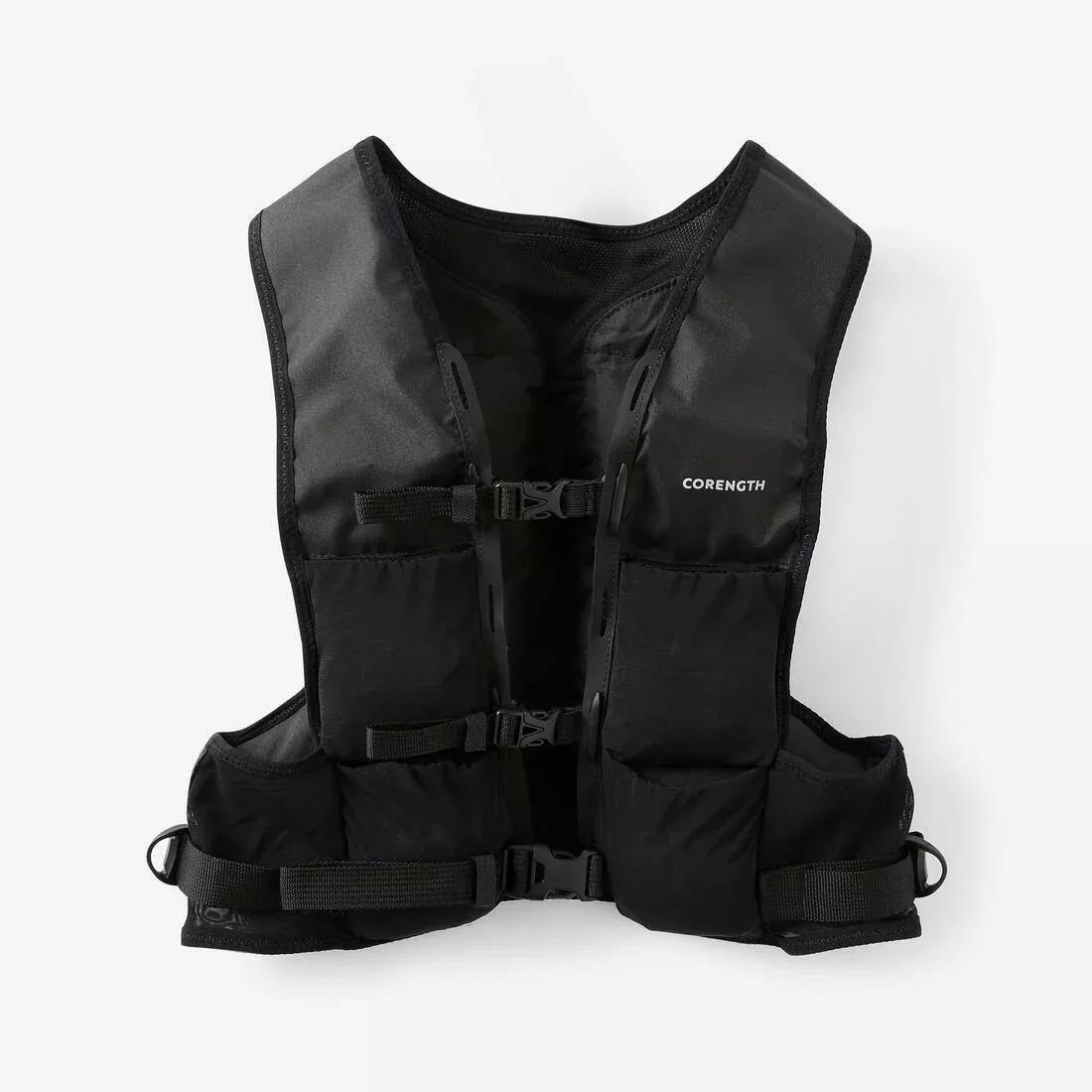 Machine Washable Weight Training And Cross-Training Vest 0-5 Kg, Black, No Color, large image number 0