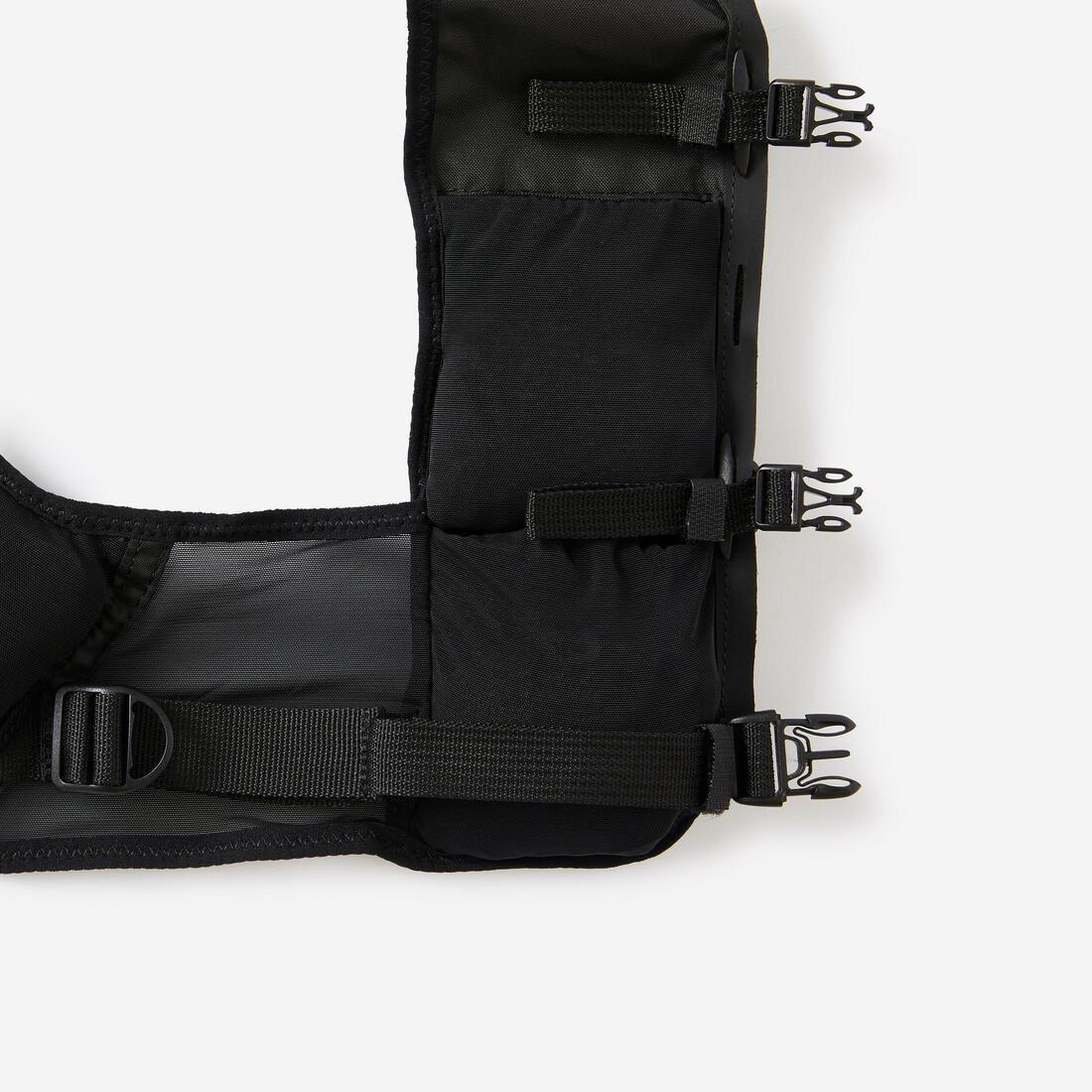 Machine Washable Weight Training And Cross-Training Vest 0-5 Kg, Black, No Color, large image number 3